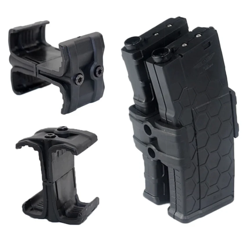 

Tactical Clip Rifle Dual Parallel Magazine For AK AR15 M4 Mag595 Airsoft Universal Link Round Cartridge Speed Loader Accessories