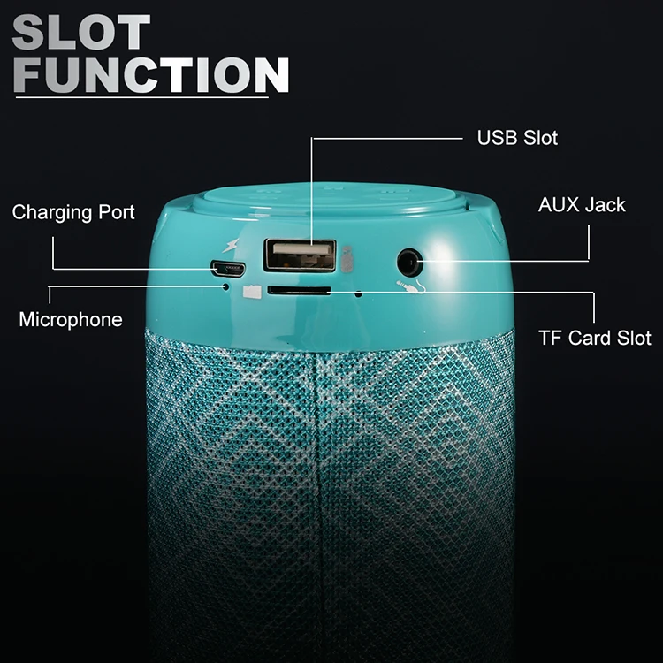 Portable wireless speaker tg113c camping light radio wireless microphone tws portable bass waterproof party bluetooth speaker - ANKUX.COM