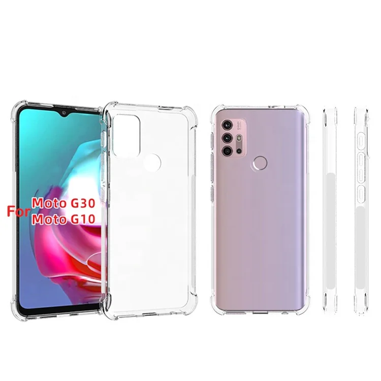 

For Moto G30 Transparent Soft Tpu Shockproof Clear Case For Motorola G10