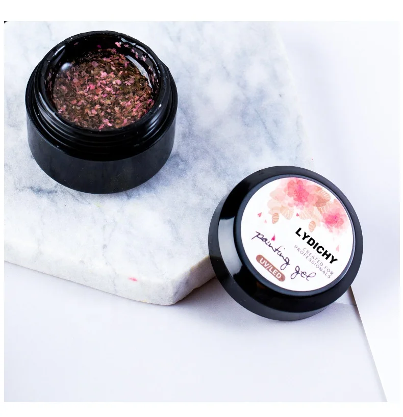 

5ml Nail Gel Polish Flower Fairy Gel Varnish Semi-transparent Soak off Long Lasting Manicure, 12 colors
