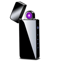 

New Design Touch screen rotating arc lighter logo customize available