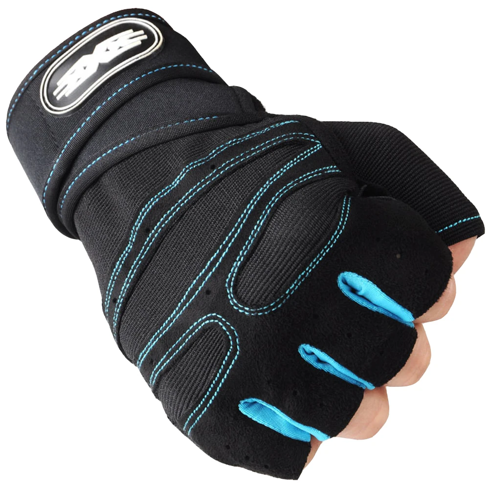 

Fitness Gewichtheffen Handschoenen Body Building Training Sport Oefening Fietsen Gloves, Black