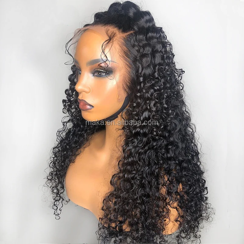 

Full Lace Human Hair Wigs HD lace Pre Plucked With Baby Hair Glueless Brazilian Curly Transparent Full Lace Wig