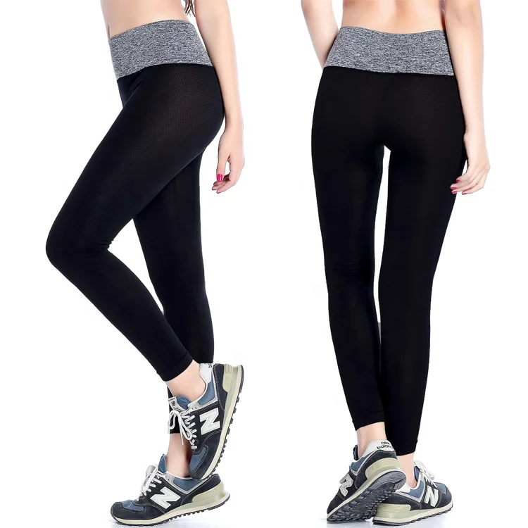 

Wholesale Large Size Slim Stretch Yoga Tights Outdoor Running Fitness Pants High Waist Seamless Sports Leggings For Womens