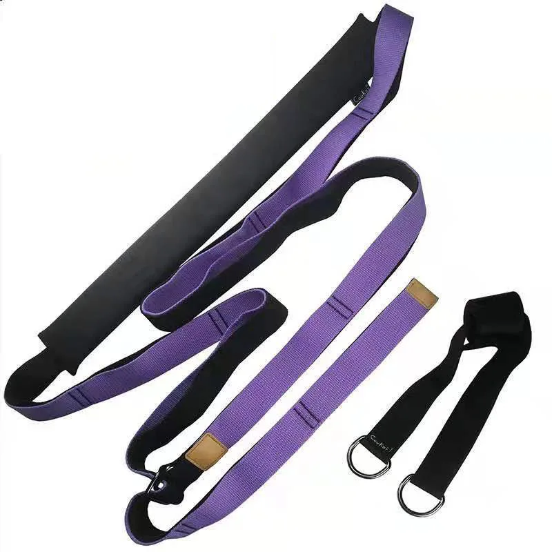 

Home fitness equipment rubber yoga stretch belt dance practice auxiliary belt, Blue