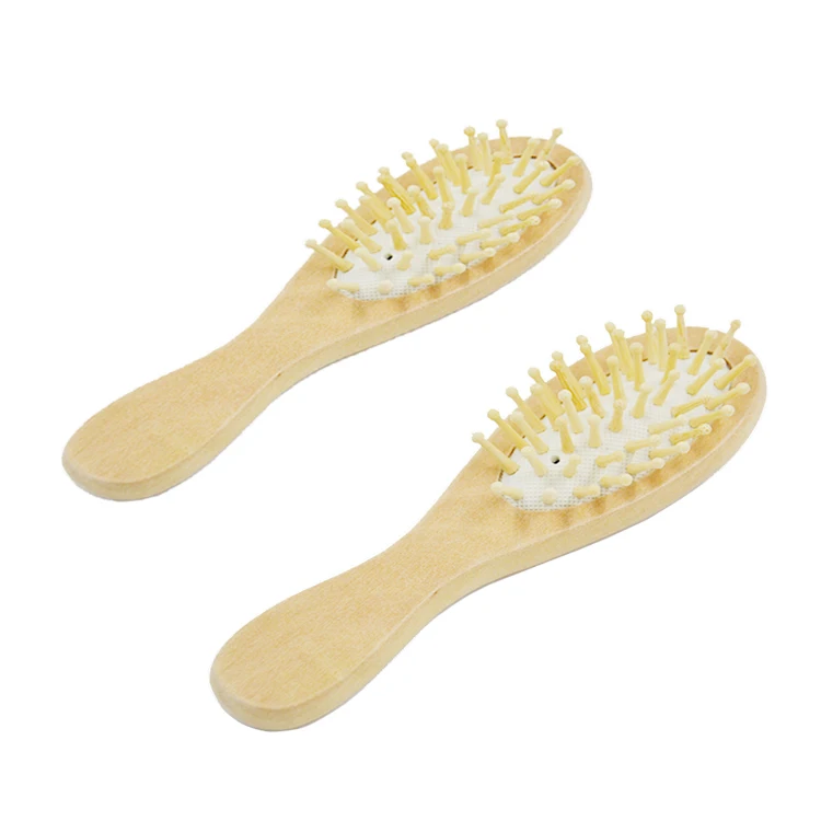 

Bamboo hair paddle brush and mirror set for children