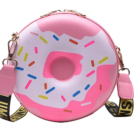 

Black Friday Fashion Sweet Cute Ribbon Shoulder Crossbody Donut Round Bag Spring Bags for Girls