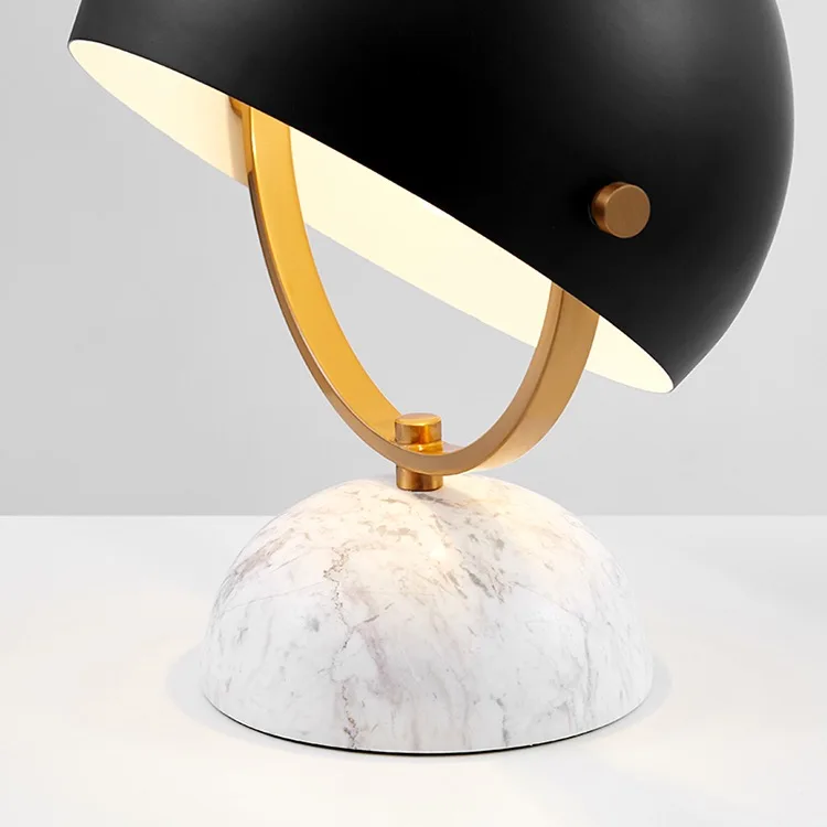 Children's room table lamp marble hat postmodern bedroom desk light simple personality creative cute bedside lamp