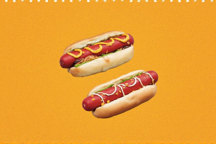 Close-up of a hot dog with exotic spices and toppings