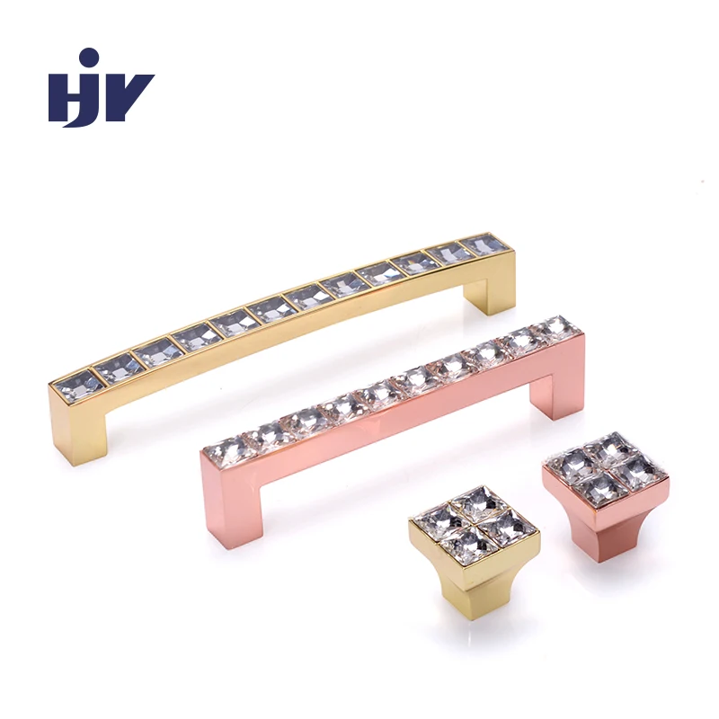

2020 HJY modern crystal furniture fashional cabinet handles