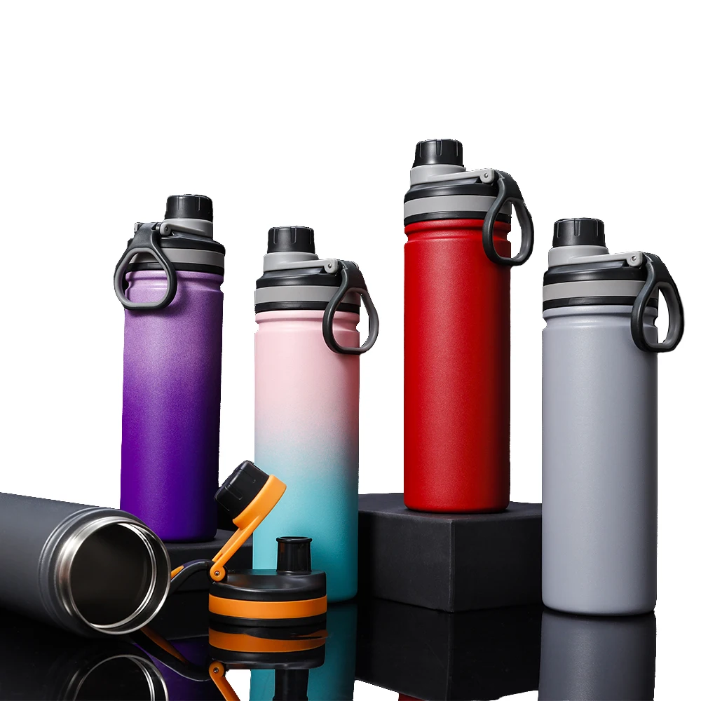 

2021 780ml/1000ml Portable Sport Insulated Double Wall 18/8 Stainless Steel Wide Mouth Water Bottle with Custom Logo, Customized color