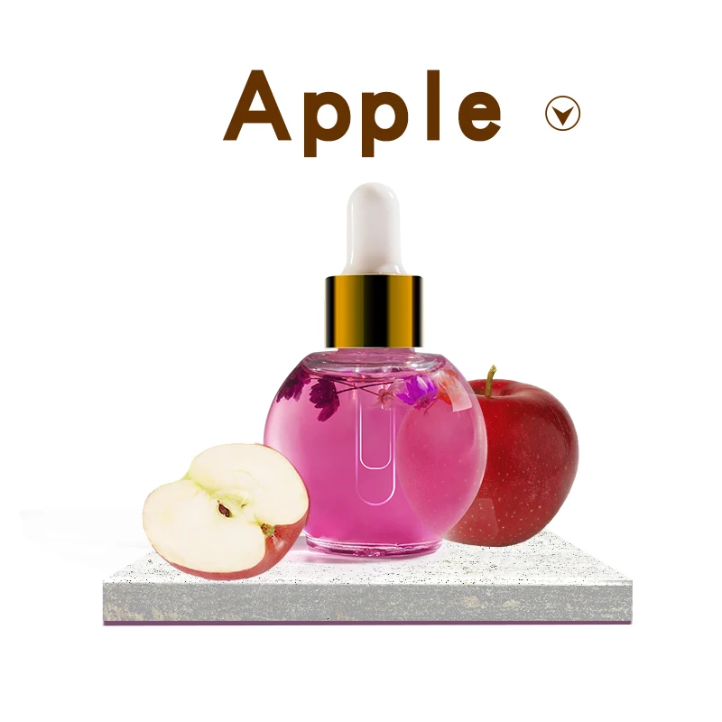 

Apple scented fingernail skin growth moisturizing cuticule softener mini empty bottle pen flowers blossom cuticle oil wholesale