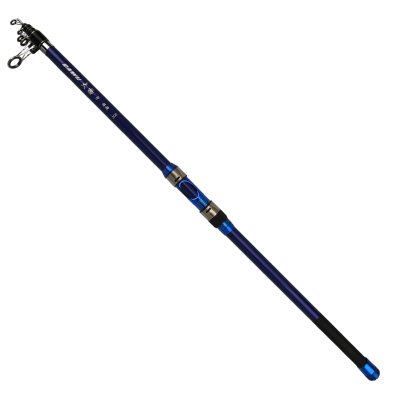 

Telescopic fiber glass Fishing Rod, Blue