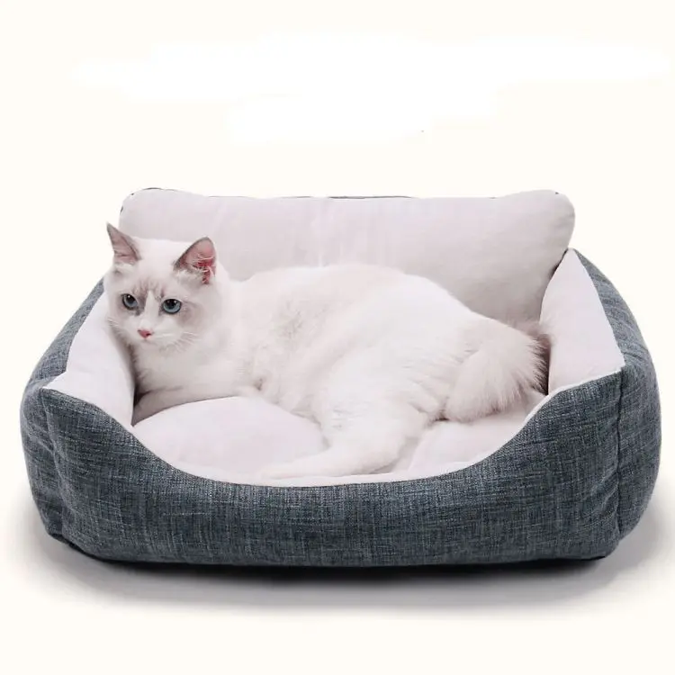 

Factory Sale Pet Soft Bed Cotton Plush Warm Bed For Cat and Dog