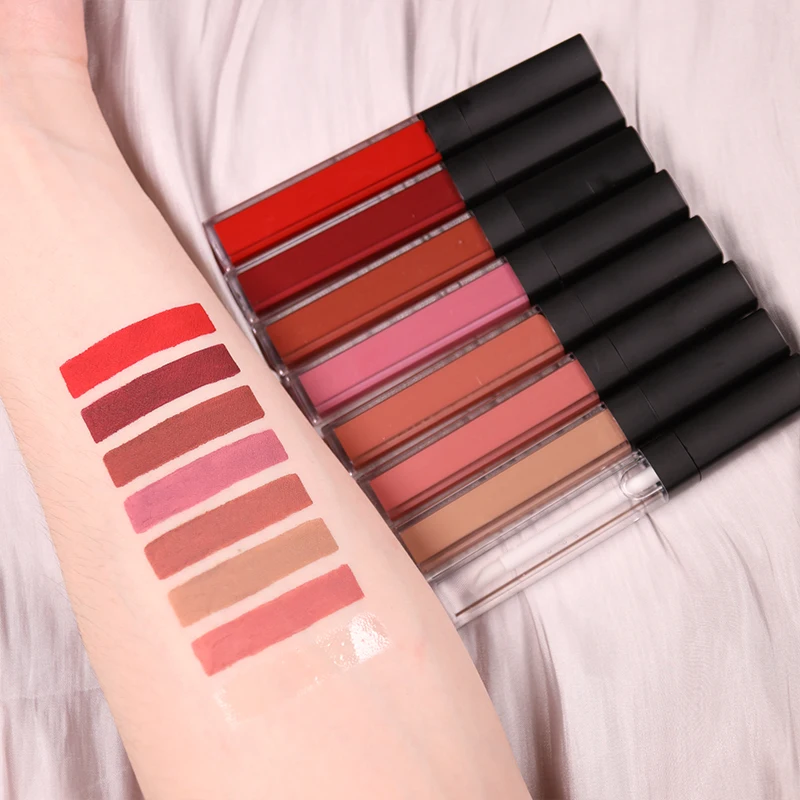 

Long Lasting Waterproof Velvet Nude Matte liquid Lipstick Lip Gloss Custom