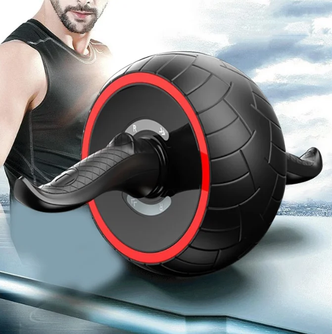 

Gym Trainer Fitness Equipment Muscle Exercise Men Body Building Abdominal Wheel Including Mat