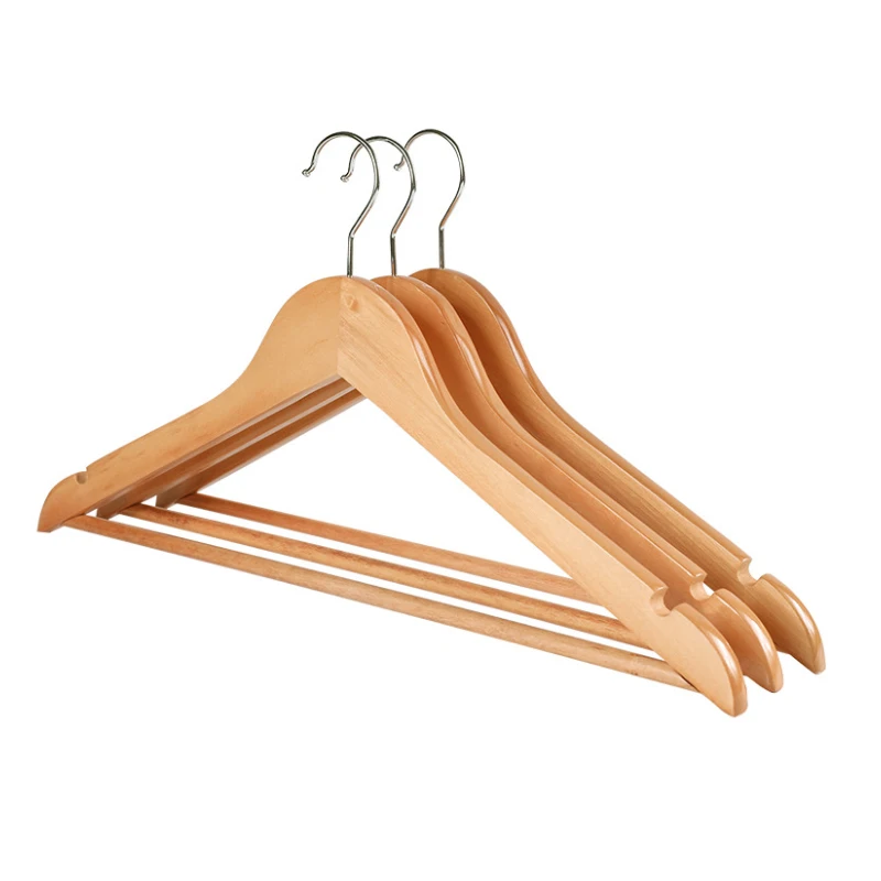 

Manufacture cheap wood clothing shirt hangers in natural