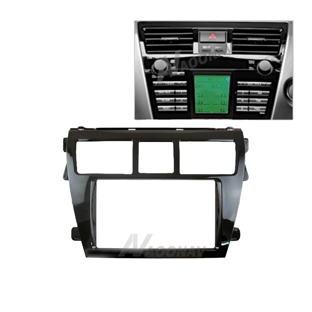 

2 Din Car Radio Fascia for Toyota Vios 2008(UV Black)Car Audio Panel DVD Navigation Panel Frame Car Fascias Stereo Radio Panel