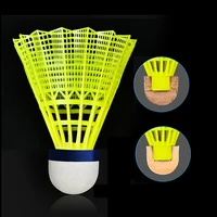 

wholesale professional 12pcs high quality yellow nylon badminton shuttlecock