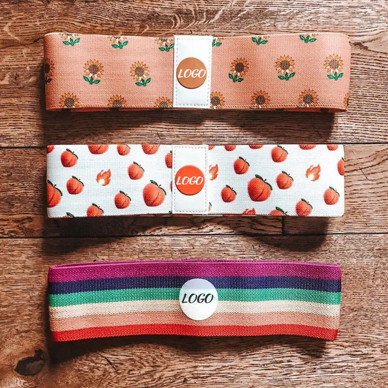 

customized logo fitness hip bands for women booty training