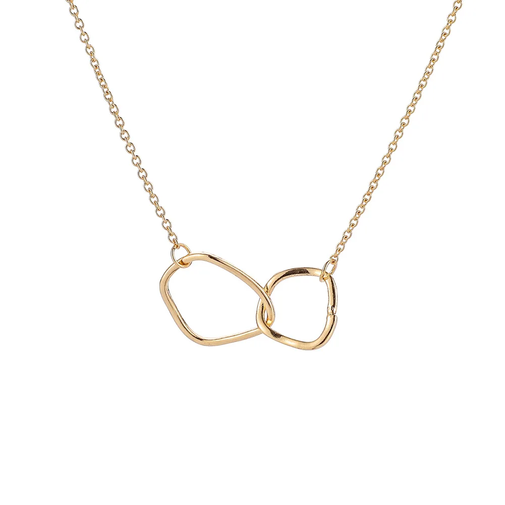 

Jewelry Simple Size Circle Phase Ring Pendant Trend All-match Short Necklace