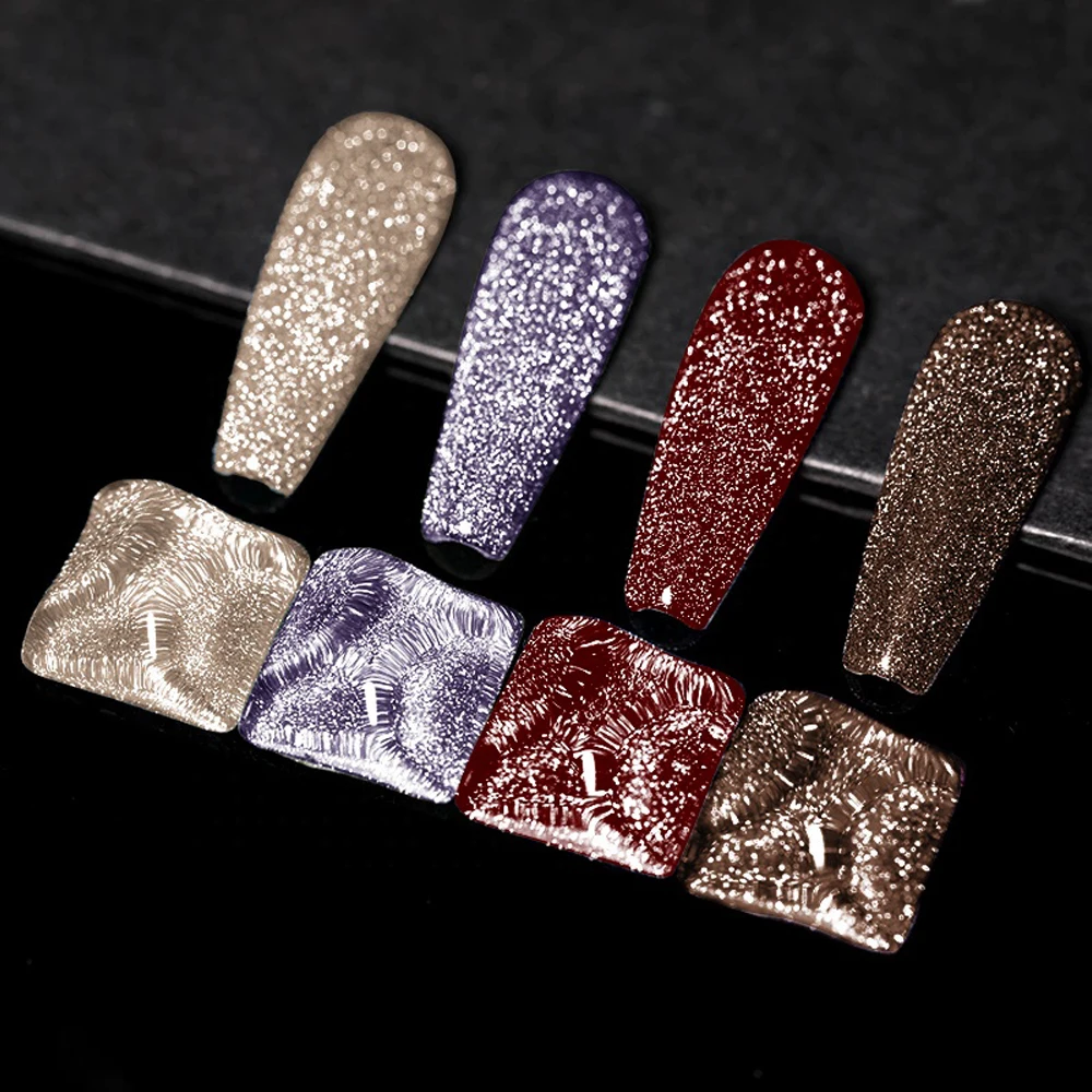 

Customized Private Label Glitter Nail Polish Pigment Glitter Nail Gel Polish, 10 colors