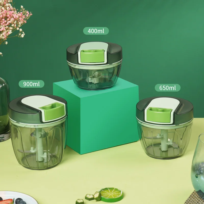 

easy use Multi-functional Pull Vegetable manual speedy chopper, Custom color