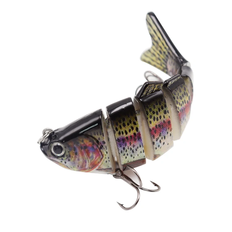 

Custom 10cm 20g Artificial Bass Swimbait Lure 6 Segmented Multi Jointed Hard For Fishing Lures, #1-#6