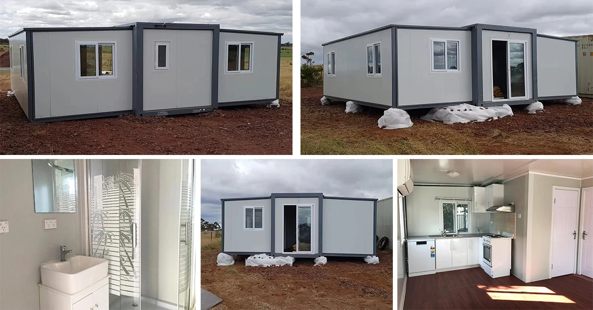 40ft Expandable Container House Kits Prefab Home Luxury For Living