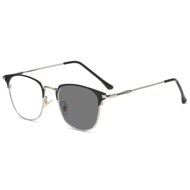 

Attractive Price Reading Stainless Steel Oval Shaped Anti-blue Men Photochromic Frames Optical Greading Anti-blue Glasses