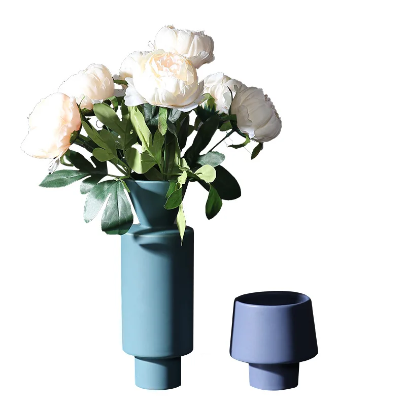 

Nordic Modern Minimalist Morandi Colorful Ceramic Vase Soft Decoration Living Room Decoration Wholesale