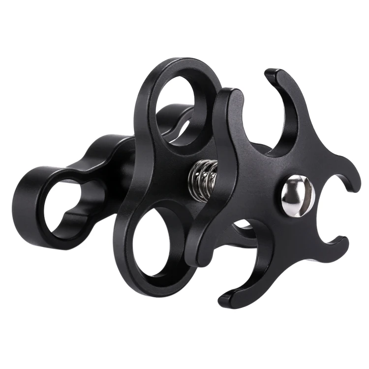 

Dropshipping Triple Ball Clamp Diving Camera Bracket Aluminum Diving Accessories Clamp for Diving Underwater Photography System