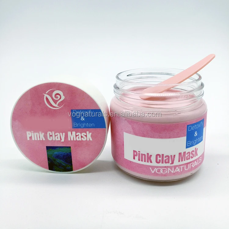 
High Quality Natural Facial Pink Clay Mask Skin Brightening Powder Face Mask Rose Scented  (62309525413)