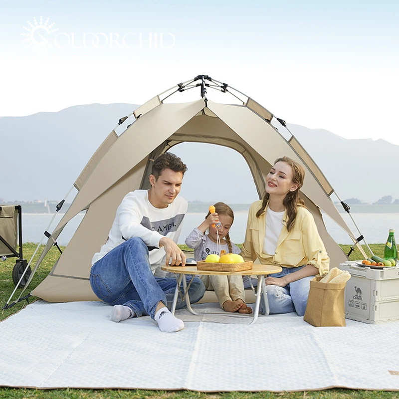 

Hot sales Automatic Outdoor Sport Family 3-4 Person House Fast Popup Instant Camp Tent