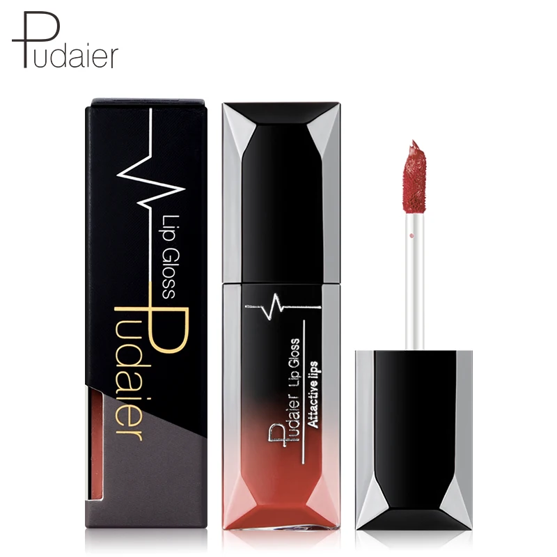 

Pudaier Waterproof Liquid Lip Gloss Metallic Matte Lipstick For Lips Cosmetic Sexy Batom Mate Lip Tint Makeup Lasting Lipgloss, 21 colors