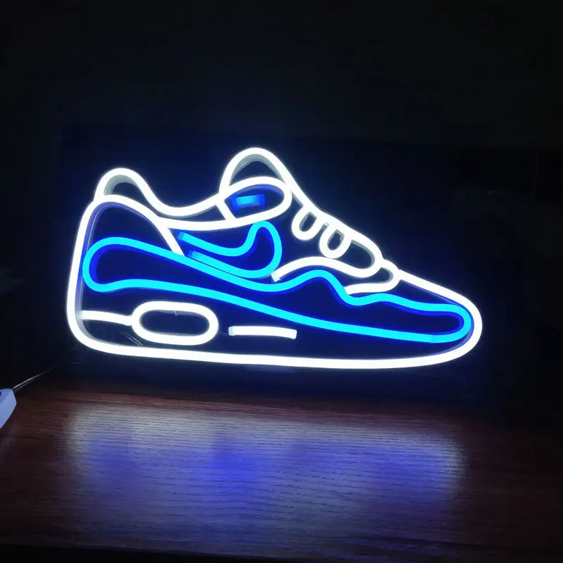 

Custom indoor shoes neon light sneaker neon lighting free shipping