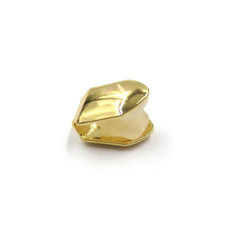 

High quality brass Hop Hip teeth braces Bling gold silver Rose Gold color Single grillz teeth