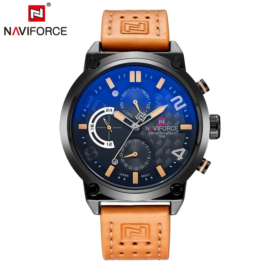 

2018 Naviforce NF9068L Hotest Sale Waterproof Watches with Weave Belt for Sport