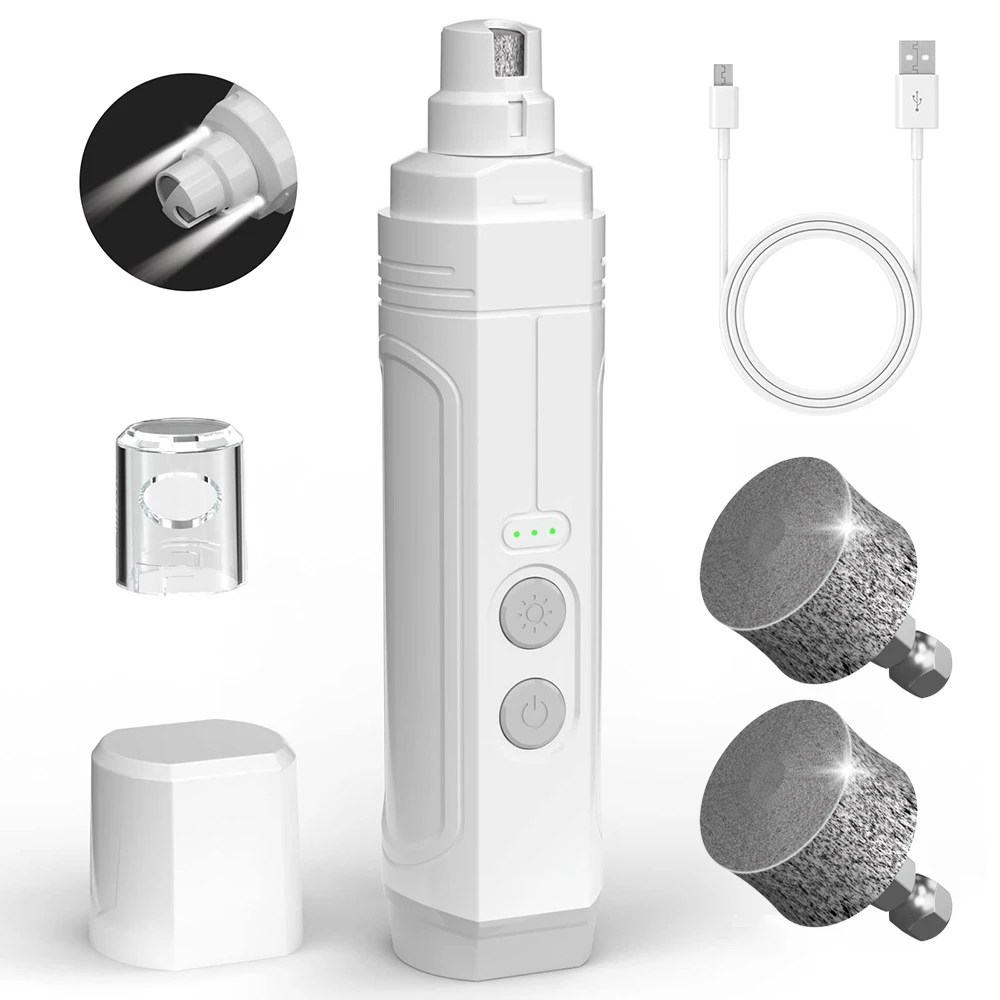 Electric Dog Nail Clippers for Dog Nail Grinder USB Charging Pet Trimmer Quiet Cat Dogs Paws Nail Grooming Tools Cat Claw Cutter