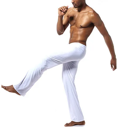 

Mens big size clothes ice silk pyjamas pattern yoga pants