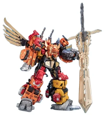 

Jinbao OVERSIZE Warbotron Bruticus MMC Predaking Feral Rex Transformation Toy