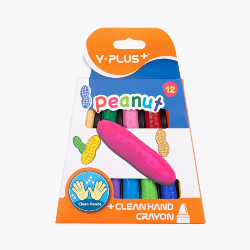 

Children's Peanut Crayons Safe Non-toxic Water-soluble Paint Brush 12/24 Color Painting