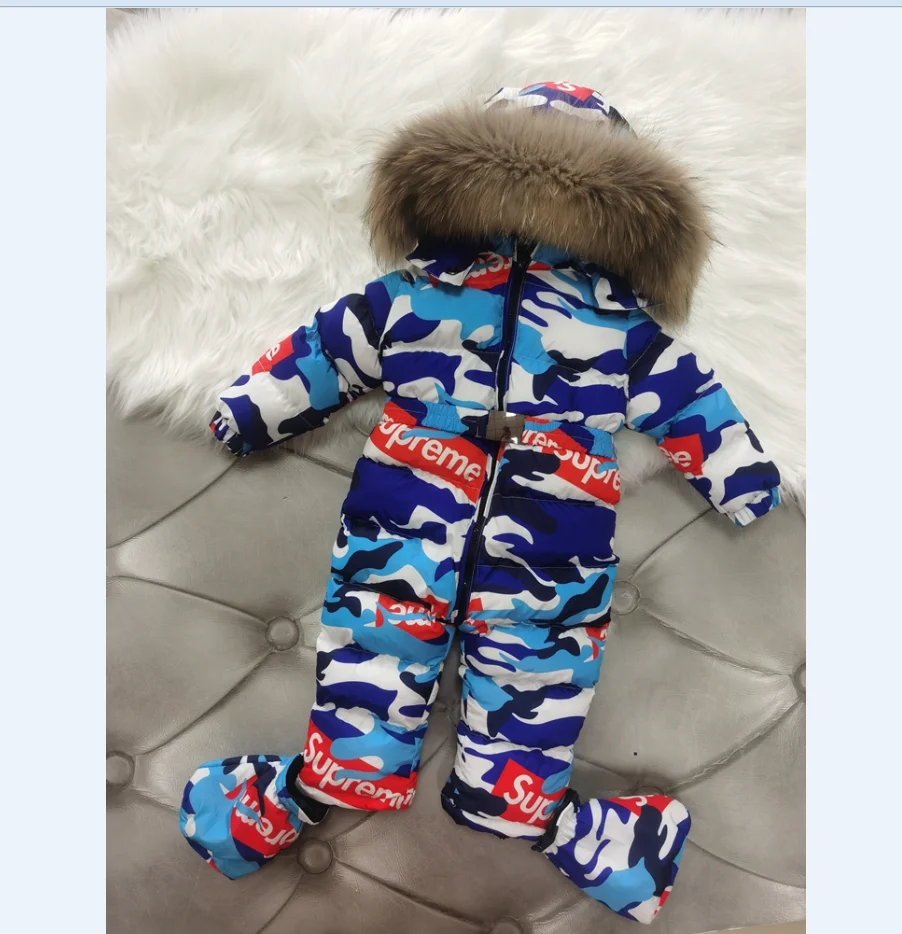 

Drop Shipping Infants & Toddlers New style fashion baby clothing boys winter keep warm down clothes girls cotton romper sets, Picture shows