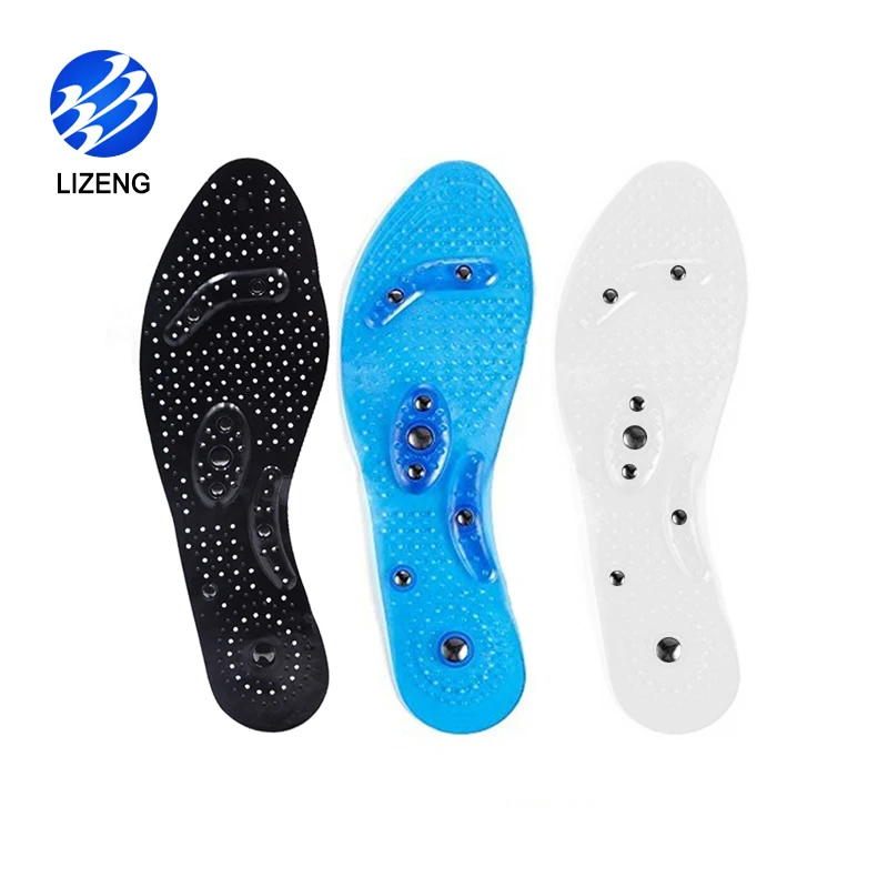 

Magnetic Insoles Amazon Foot Acupressure Magnetic Massaging Insoles, Black, blue , white