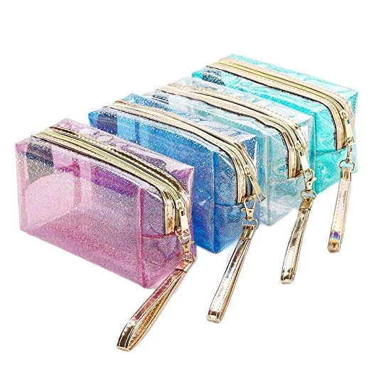 

Wholesale personalized clear makeup organizer cosmetic bag, Transparent