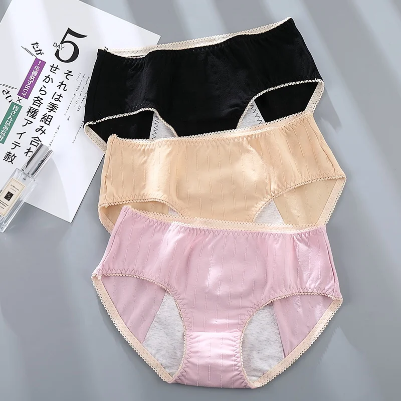 Menstrual Period Underwear Women Modal Cotton Panties Ladies Seamless Lengthen  panties for Young girl women's underwear