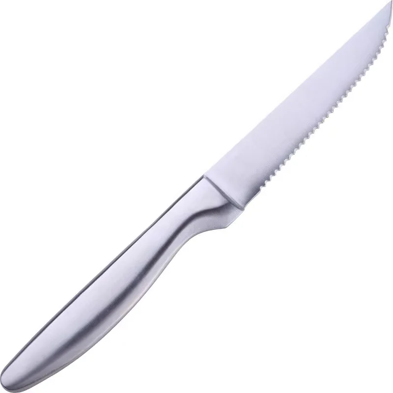 

Western Restaurant Stainless Steel Steak Knife Classic Kitchen Meat Knife, Silver