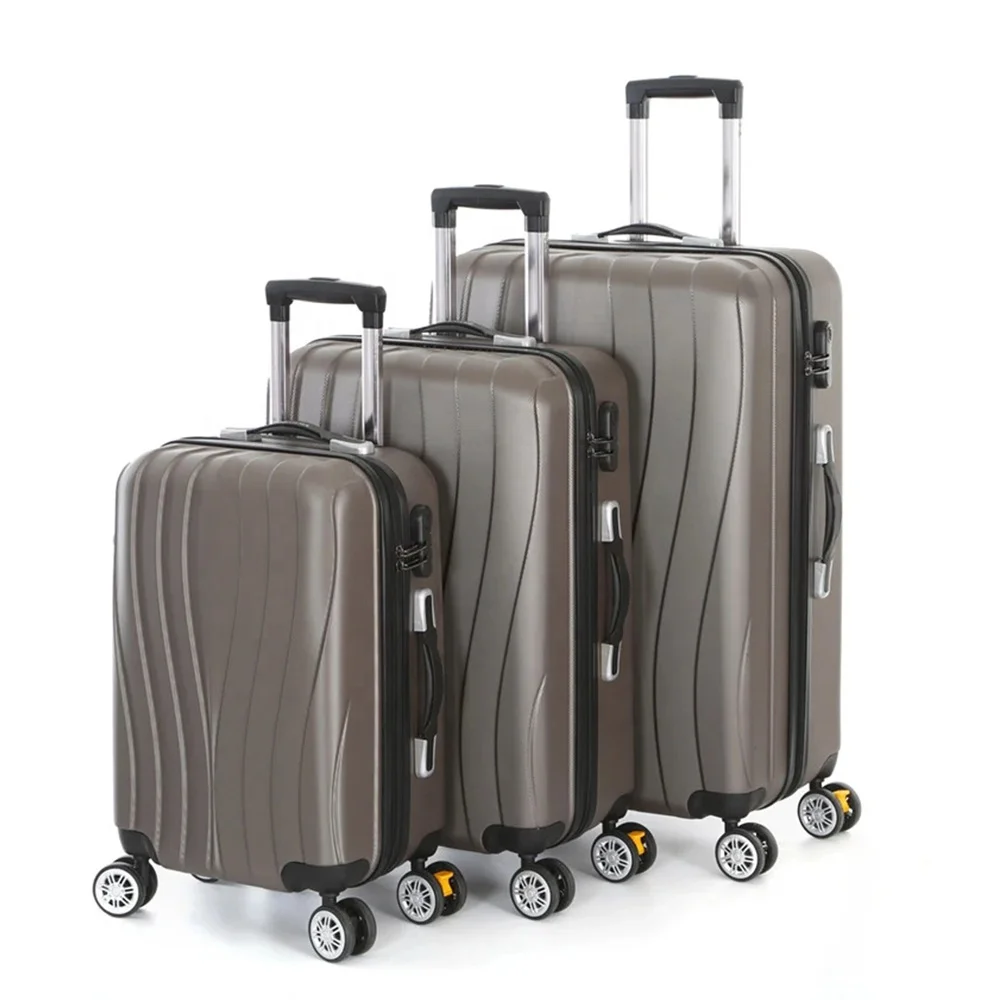 

Custom Logo Light Weight ABS Material Trolley Suitcase Maletas de viaje Traveling Hand Luggage +Sets, Rose gold/pink/purple/champagne gold/silver/custom accepte