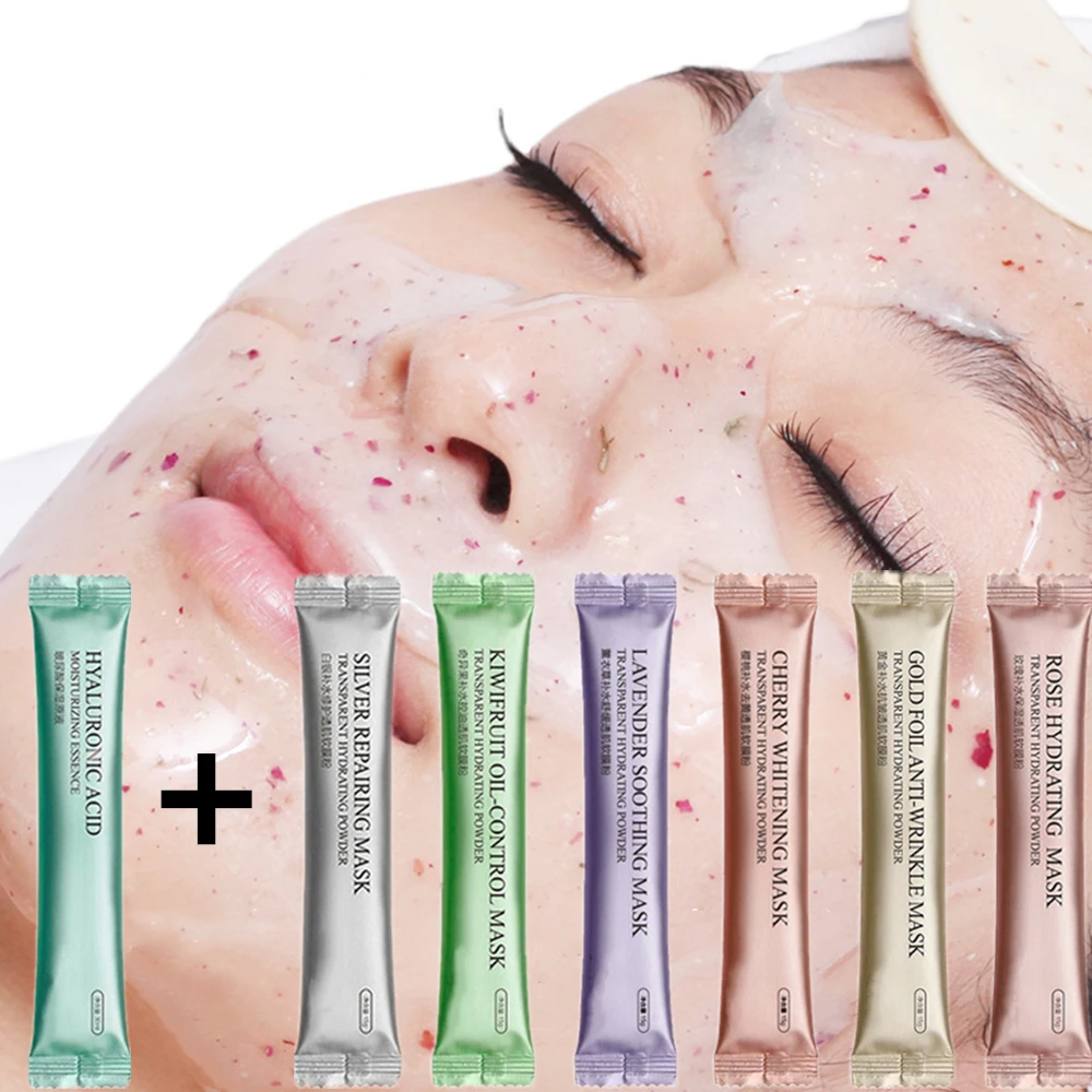 

Natural Organic Rose Hyaluronic Acid Hydro Gel Powder Soft Face Mask Collagen Peel Off Rubber Facial Mask