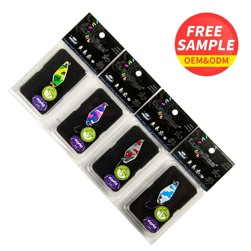 

High quality  Metal Jig Spoon Mini Trout Fishing Lure, 5 colors